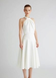Robe en jersey blanc
