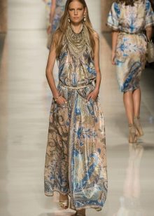 Robe à foulards avec emmanchures américaines