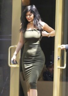 Robe en tricot sans bretelle
