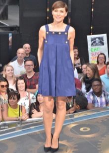 Robe courte bleue