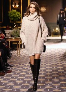 robe pull en cachemire