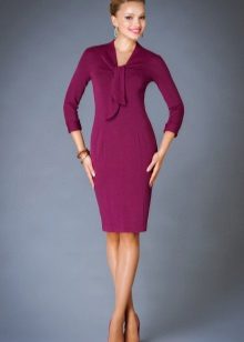 Robe en laine violette