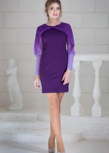 Robe en laine violette