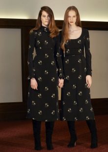 Robe en laine à manches ajustées