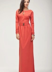 Robe longue en laine