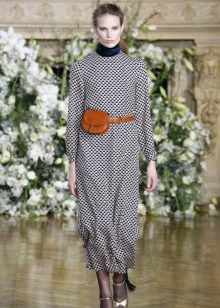Robe en laine à manches longues