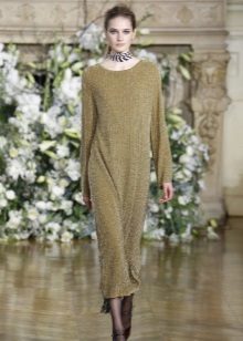 Robe en laine à manches longues