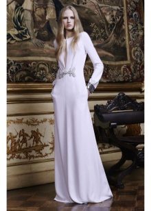 Robe de soirée en crêpe de Chine