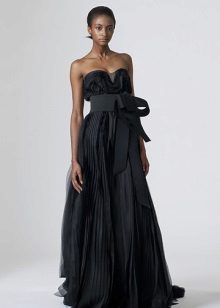Robe de style empire noir