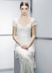 Robe de style Empire à manches courtes