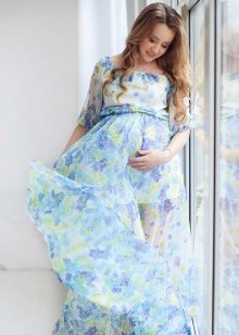 Robe de maternité en mousseline