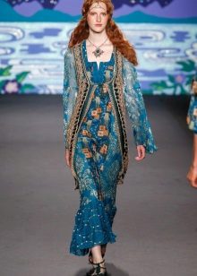 Boho longue robe avec imprimé