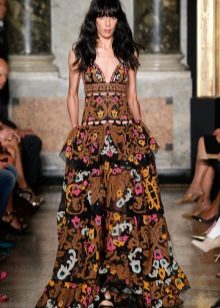 Robe boho multicouche