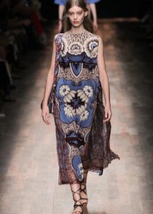 Robe ethnique boho imprimée