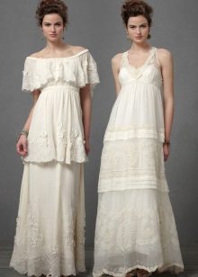 Boho robes à taille haute
