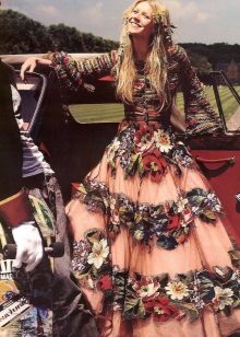 Boho Robe Rustique Avec Imprimé