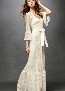 Robe en dentelle rétro