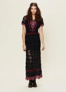 Robe hippie au sol