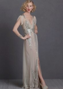Robe rétro fendue