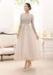 Robe de mariée midi