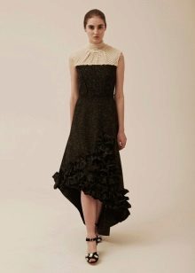 Robe d'hiver tricotée haut-bas