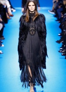 Cape en fourrure pour robe d'hiver