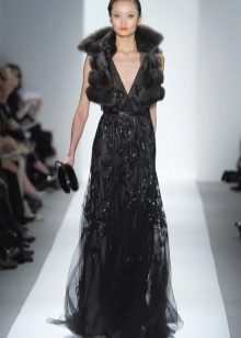 Pele para vestido preto