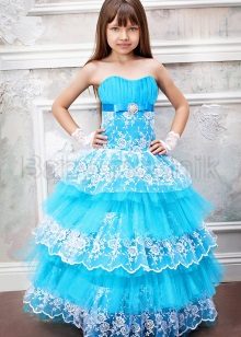Élégante robe bustier moelleux pour les filles