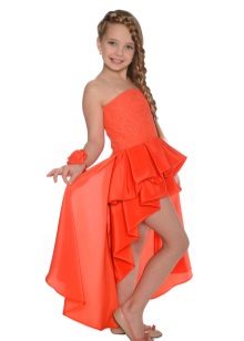 Robe élégante pour filles devant courte et longue dans le dos