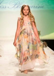 Robe d'été pour fille en mousseline