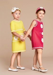 Robe droite d'été pour les filles de 5 à 8 ans