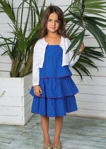 Robe d'été élégante à plusieurs niveaux pour les filles