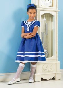 Robe d'été bleue pour les filles