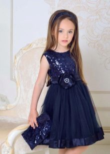 Robe de soirée élégante pour les filles avec des paillettes