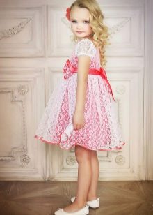 Robe élégante pour les filles 2-3 ans en dentelle