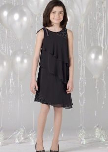  Robe de soirée élégante pour fille à plusieurs niveaux