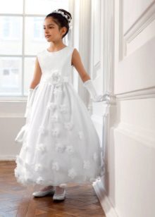 Robe élégante pour la fille longue