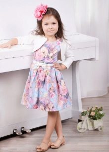 Robe élégante pour fille avec imprimé floral