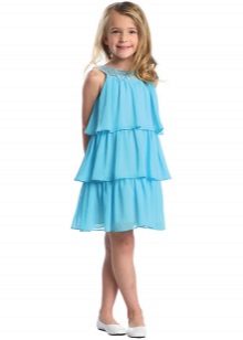 Elégante robe d'été pour fille aux volants