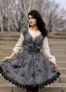 robe en dentelle tweed
