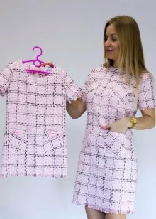 robe délicate en tweed