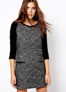 robe en tweed combiné