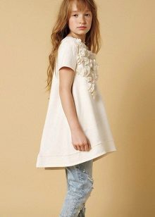 Robe pour les filles 10-12 ans asymétrique