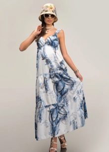 robe d'été cambric avec un grand motif
