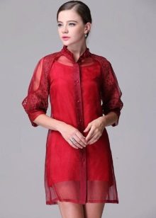 robe en organza et soie