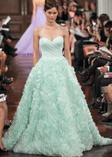 robe de mariée en organza de couleur