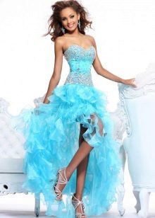 robe en organza brillante