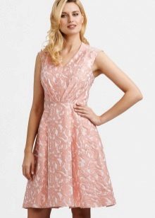 robe de brocart rose