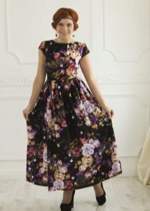élégante robe de popeline
