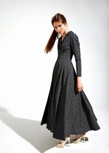 robe noire en popeline